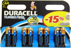 Батарея Duracell LR6-8BL AA Turbo 8шт
