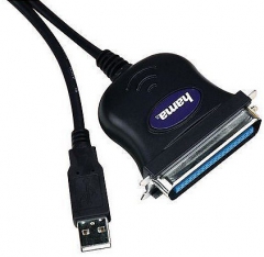 Кабель для принтера USB-LPT 1.45m HAMA H-49284