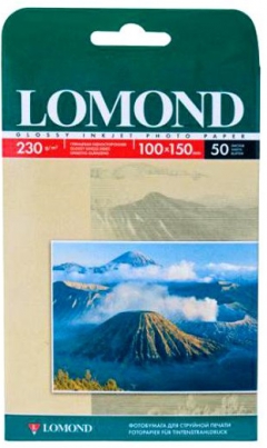 Фотобумага LOMOND 10х15см 50л 230г/кв.м глянцевая