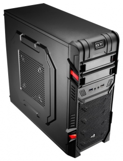 Корпус Aerocool GT черный w/o PSU ATX 1x120mm 2xUSB2.0 audio bott PSU