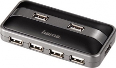 Разветвитель USB 2.0 Hama Active1:7 (78483) портов:7 чёрный