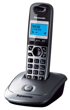 Р/Телефон Dect Panasonic KX-TG2511RUM серый металлик/черный